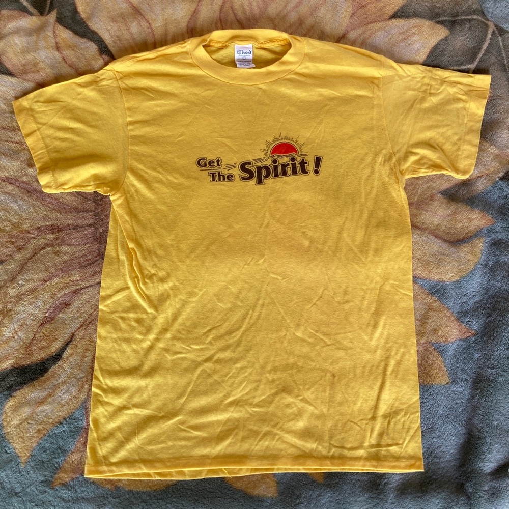 Vintage Single Stitch ‘Get The Spirit’ Graphic T L